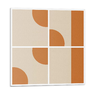 Samolepící podlahové čtverce Abstraktní geometrické tvary