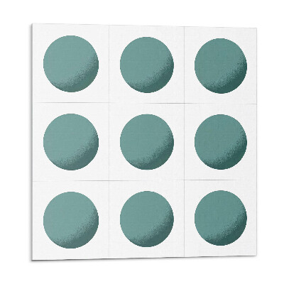 Samolepící dlaždice Geometrické kruhy v mřížce