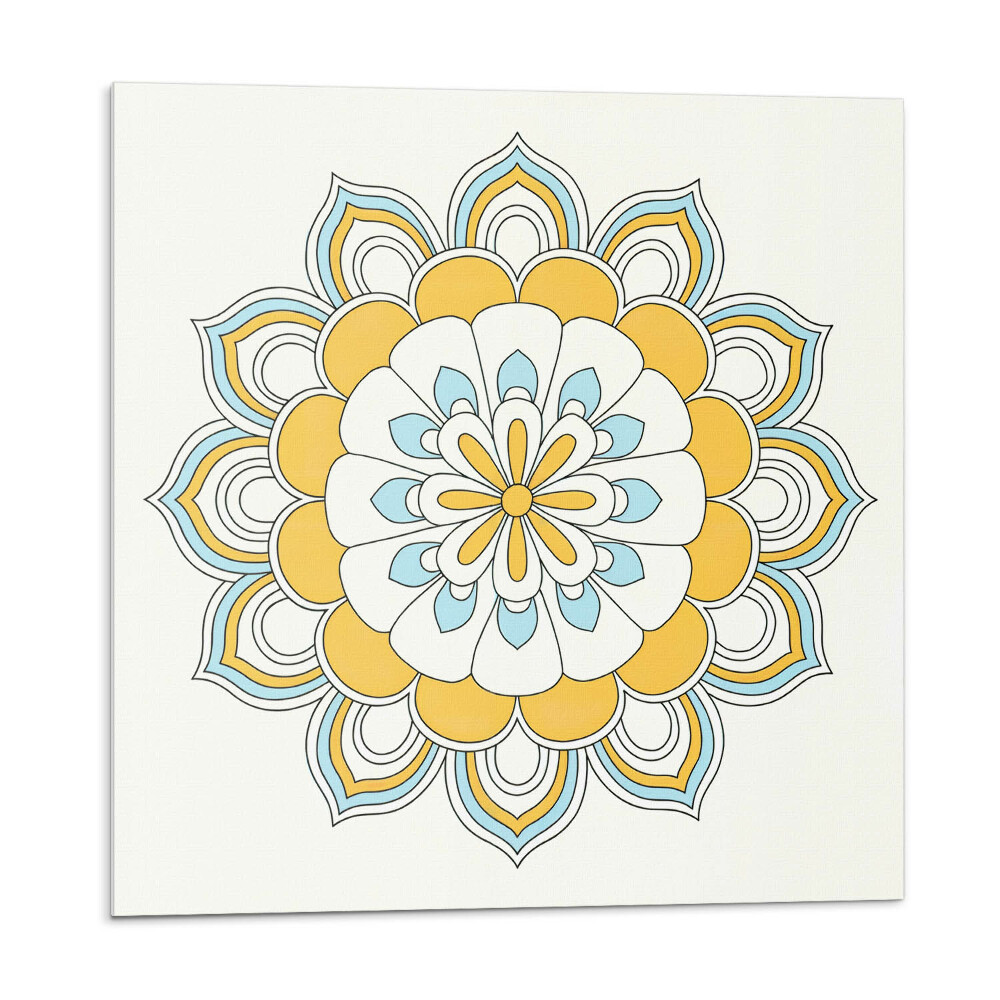 Pvc obklady Květinový vzor mandaly