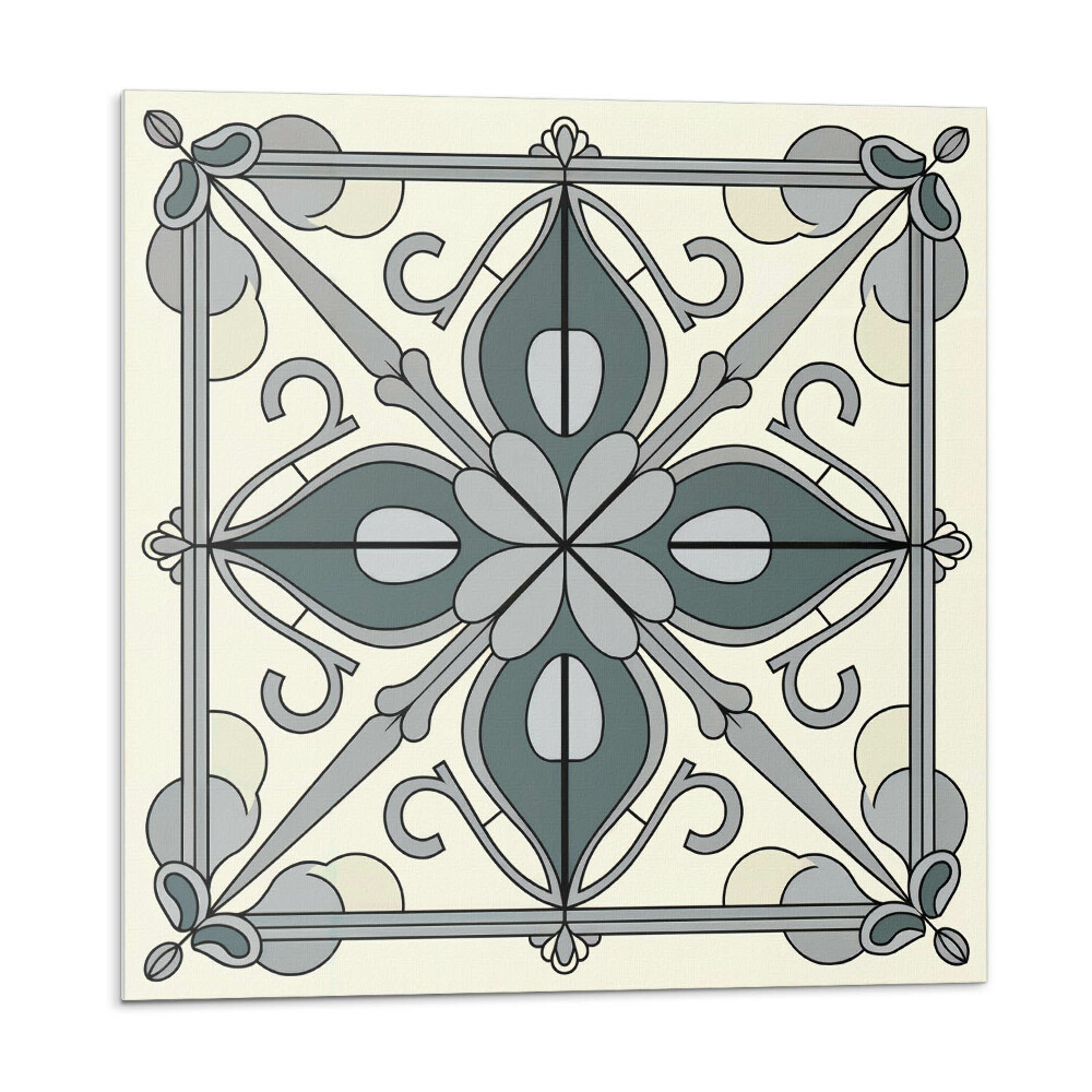 Pvc obklady Květinový vzor s ornamenty