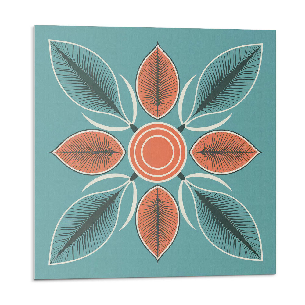 Samolepící dlaždice Květinový vzor s listy