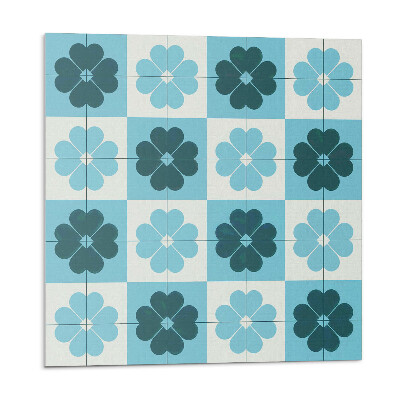 Pvc obklady Květinový károvaný vzor