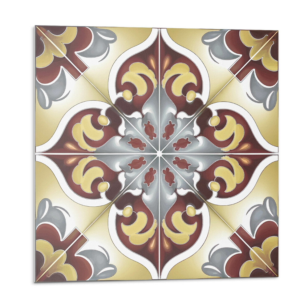 Samolepící dlaždice Dekorativní vzor s květinovým motivem