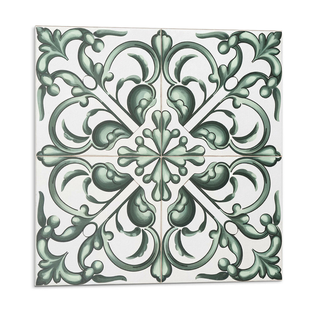 Samolepící dlaždice Rostlinný vzor v symetrii