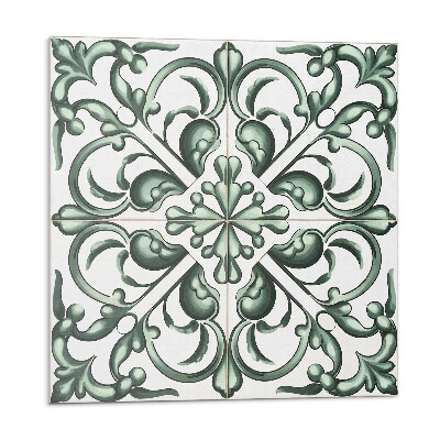 Samolepící dlaždice Rostlinný vzor v symetrii