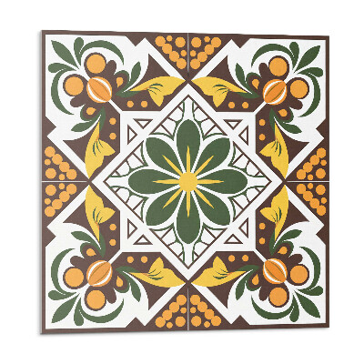 Samolepící dlaždice Rostlinný vzor s květinami