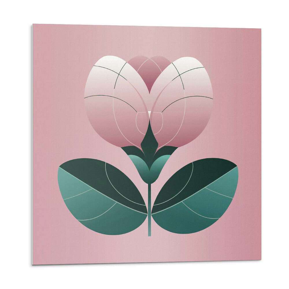 Pvc obklady Stylizovaná květina s listy