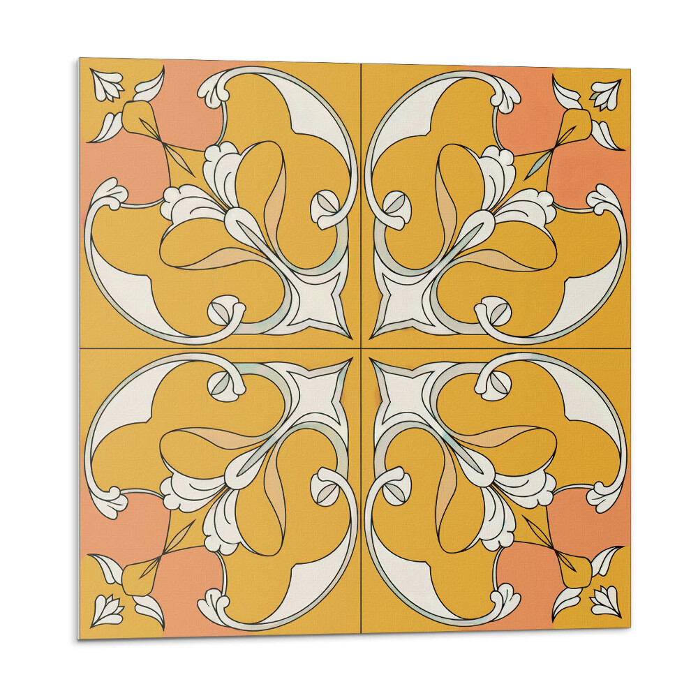 Samolepící dlaždice Květinový vzor v symetrii