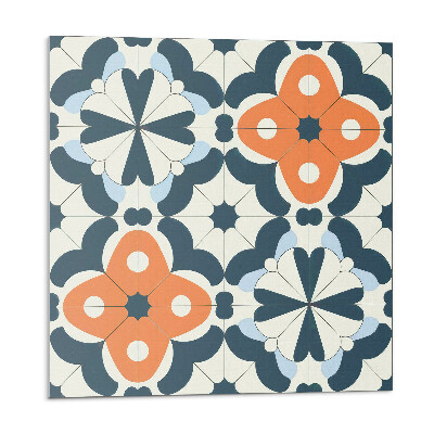 Pvc obklady Květinový vzor v dlaždicích