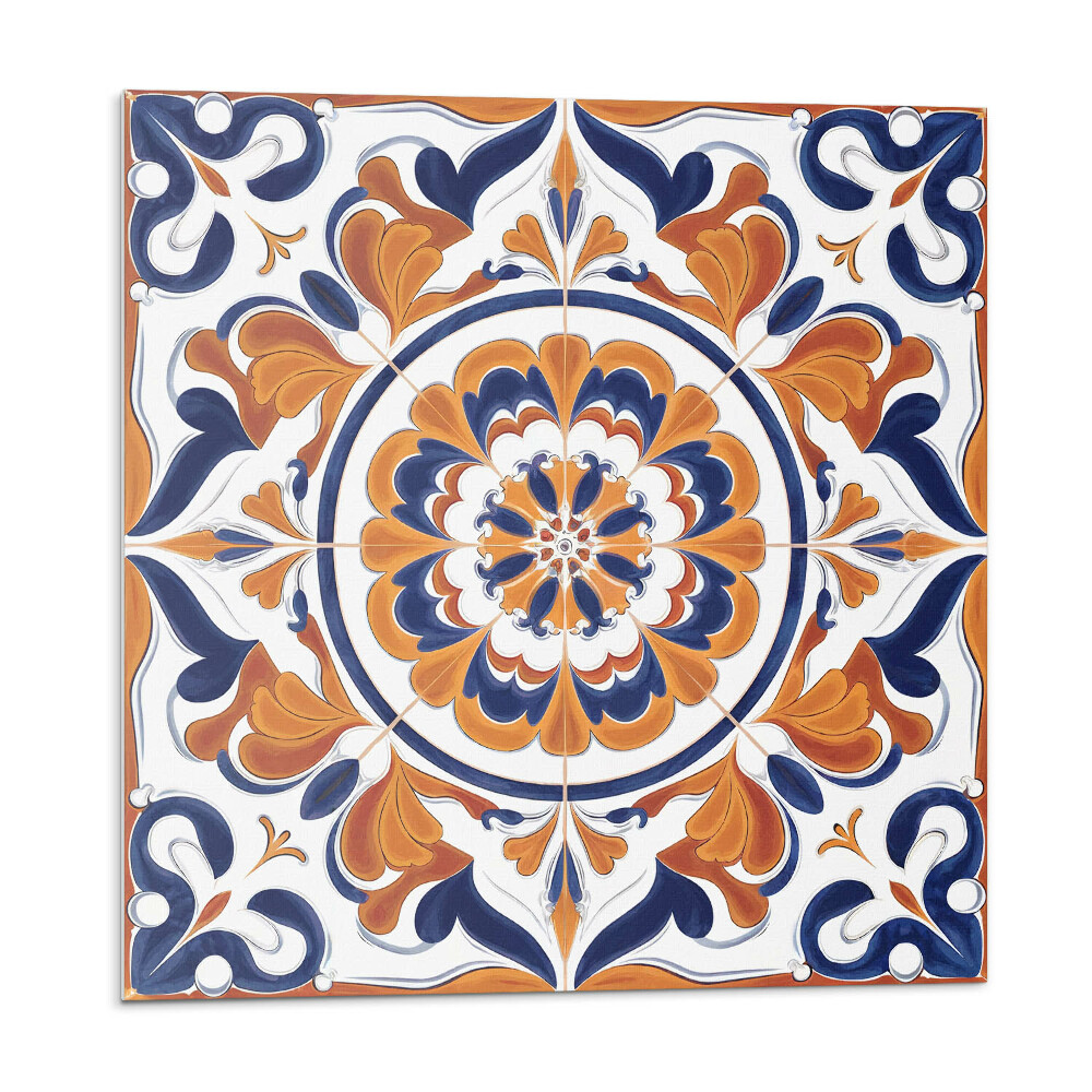 Samolepící dlaždice Květinový vzor v kruhu