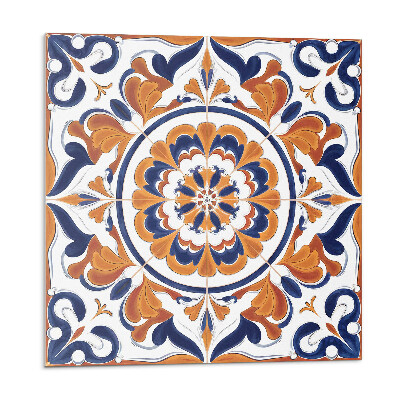 Samolepící dlaždice Květinový vzor v kruhu