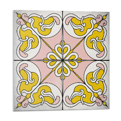 Pvc obklady Květinový vzor v dlaždicích