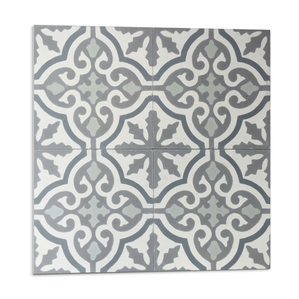 Samolepící podlahové čtverce Mozaikový vzor s ornamenty