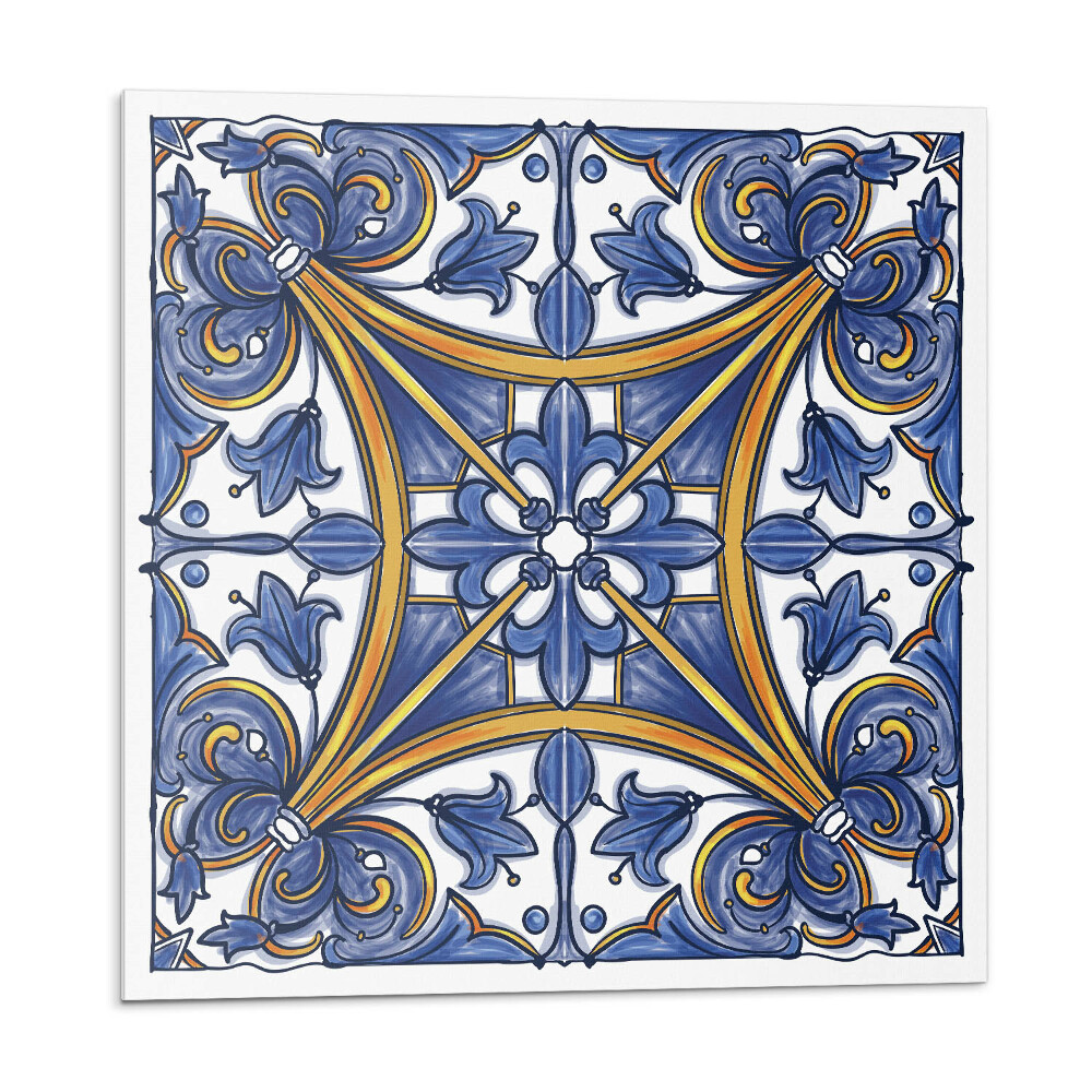 Samolepící dlaždice Rostlinný vzor s ornamenty