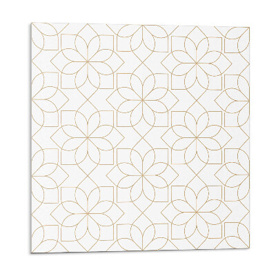 Samolepící podlahové čtverce Geometrický květinový vzor