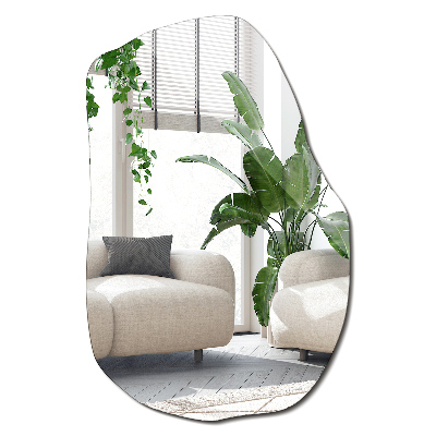 Nepravidelné zrcadlo subtilní design