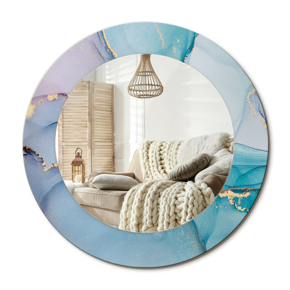 Kulaté dekorační zrcadlo na zeď Abstraktní tekutina