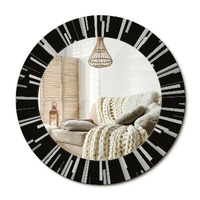 Kulaté dekorační zrcadlo na zeď Zářivá kompozice