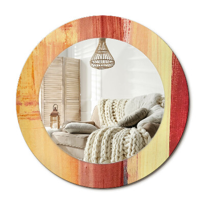 Kulaté dekorační zrcadlo Abstraktní obraz