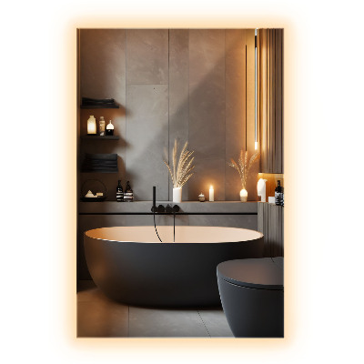 Obdélníkové zrcadlo s led osvětlením