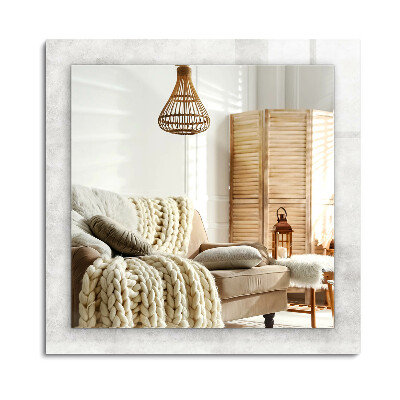 Obdélníkové zrcadlo rám s potiskem Šedý vzor textury