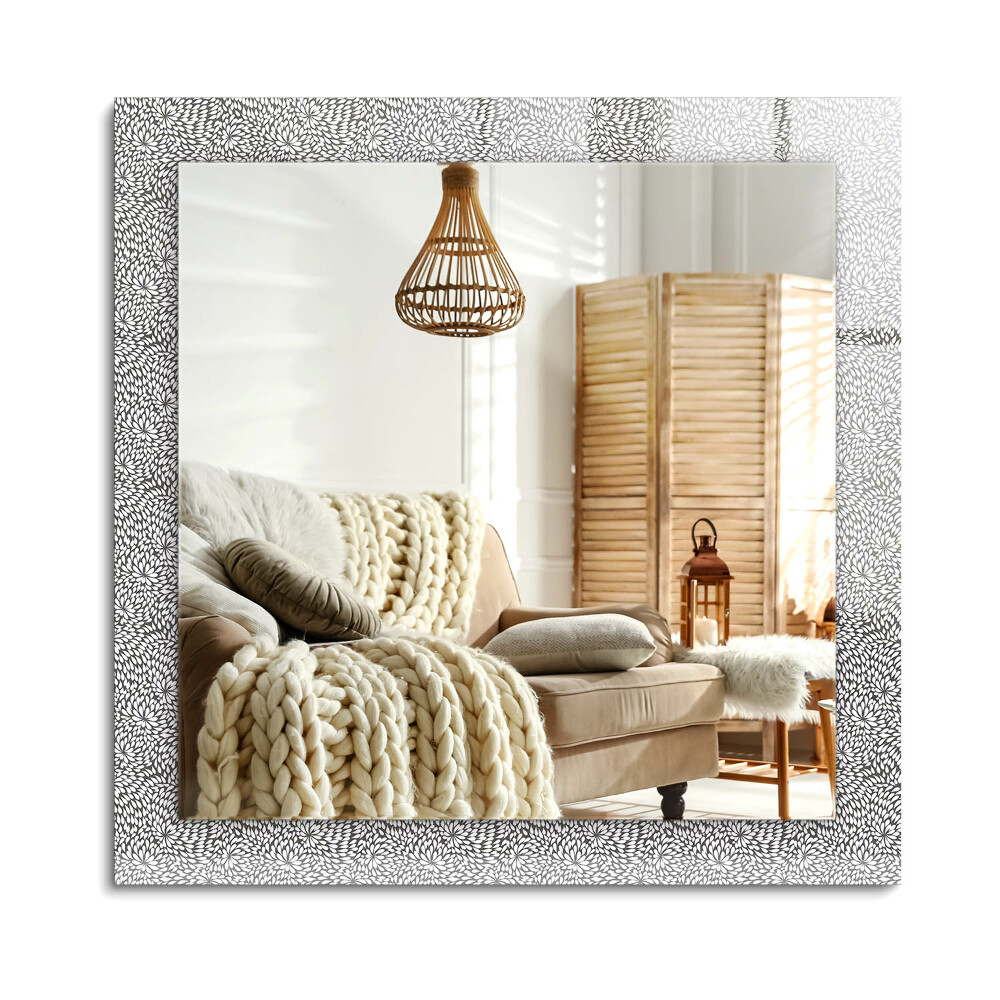 Obdélníkové dekorační zrcadlo na zeď 3D vzor