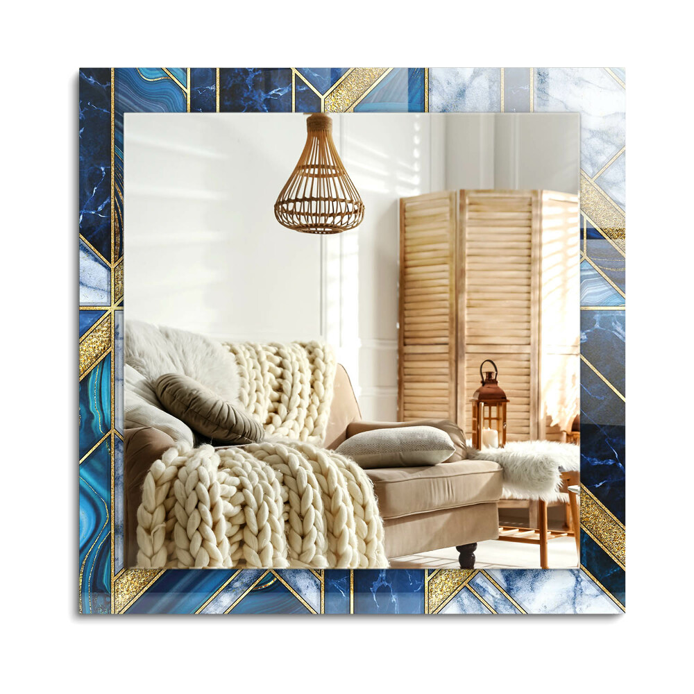 Obdélníkové dekorační zrcadlo Abstraktní geometrická mozaika