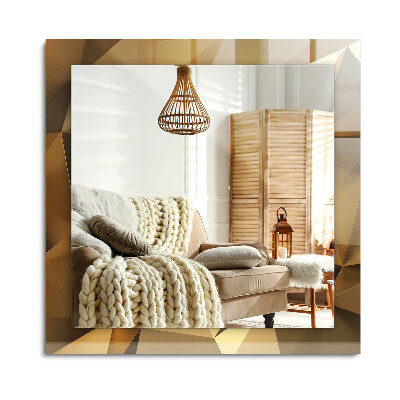 Obdélníkové dekorační zrcadlo geometrické tvary