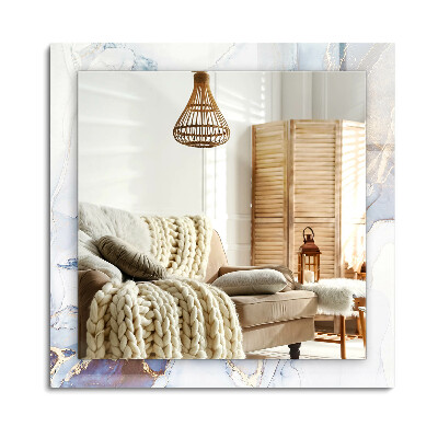 Obdélníkové dekorační zrcadlo na zeď Abstraktní umění mramor