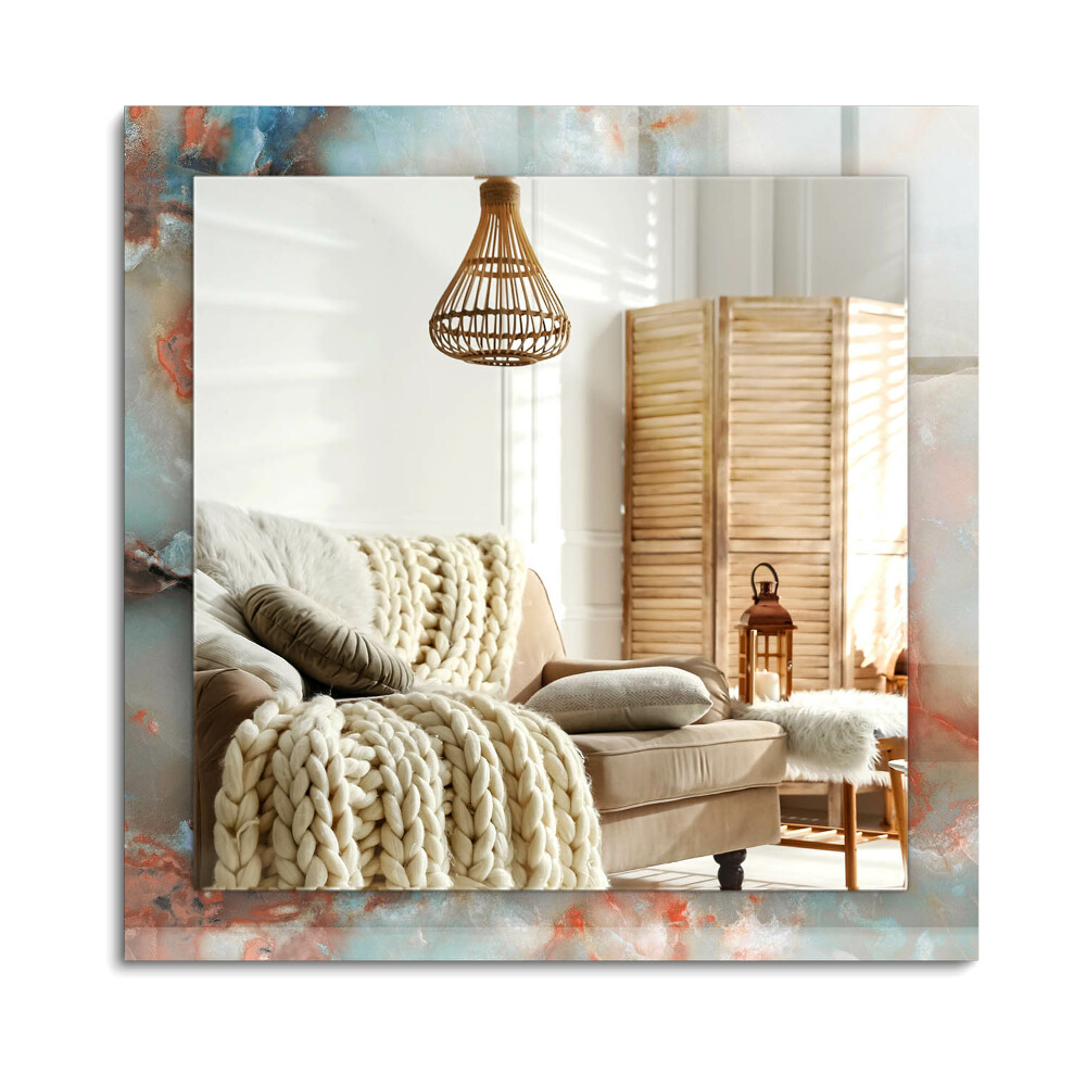 Obdélníkové dekorační zrcadlo na zeď Abstraktní barevné textury