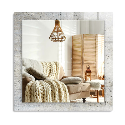 Obdélníkové zrcadlo rám s potiskem Popraskaná betonová zeď