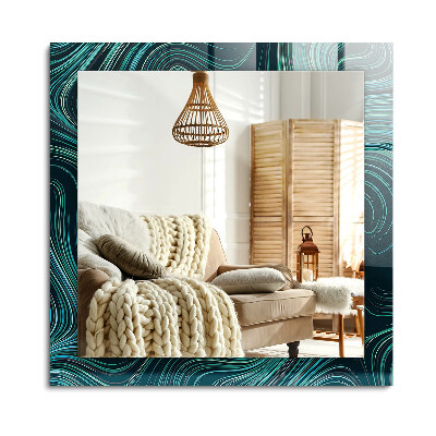 Obdélníkové dekorační zrcadlo Abstraktní čáry vzory