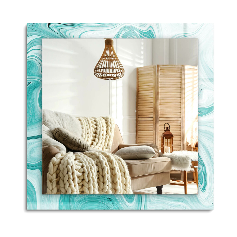 Obdélníkové dekorační zrcadlo Abstraktní mramorový vzor