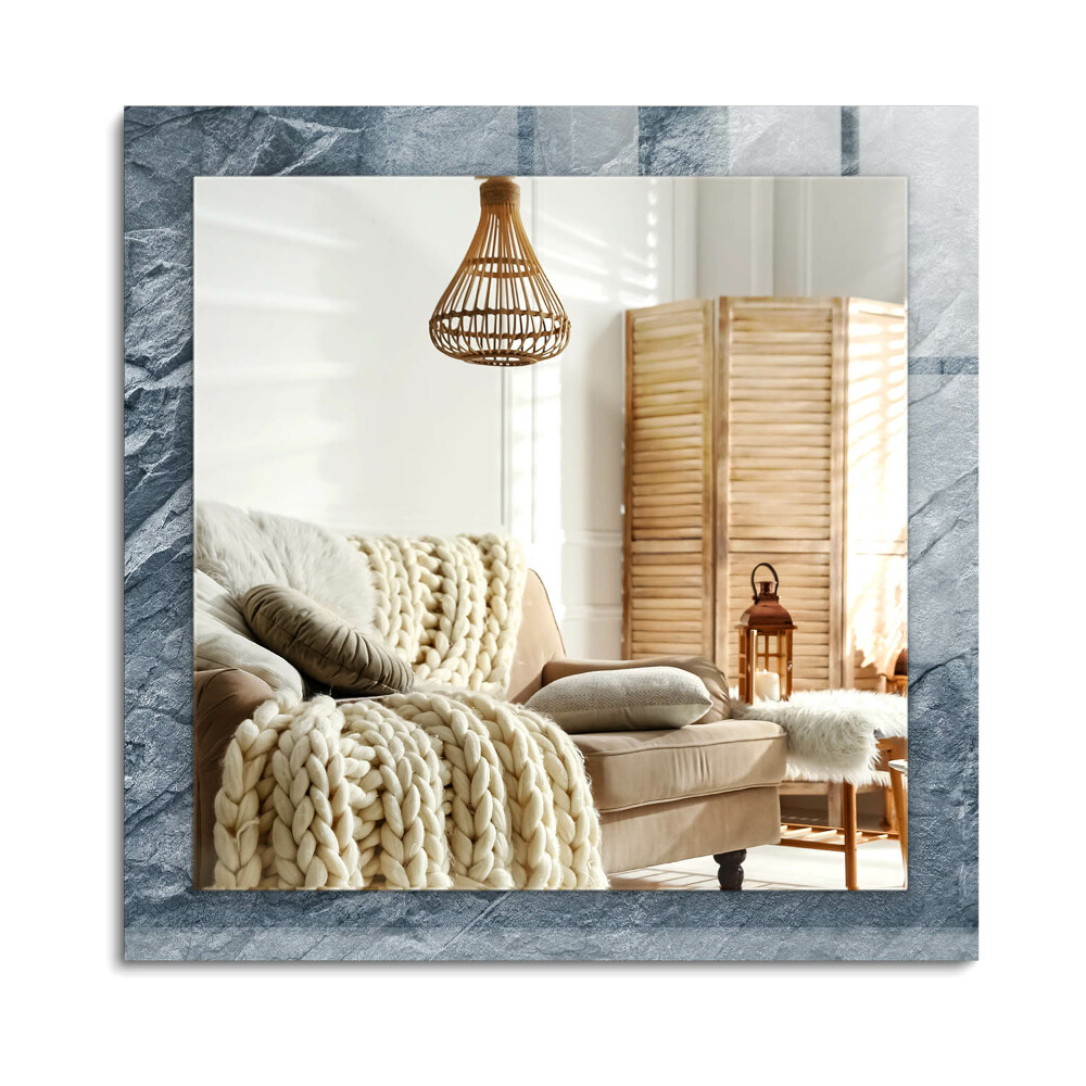 Obdélníkové zrcadlo rám s potiskem Kámen textury skály