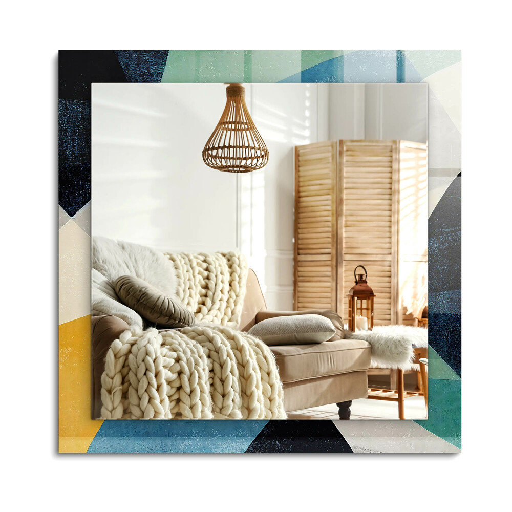 Obdélníkové dekorační zrcadlo na zeď Abstraktní barevné vzory