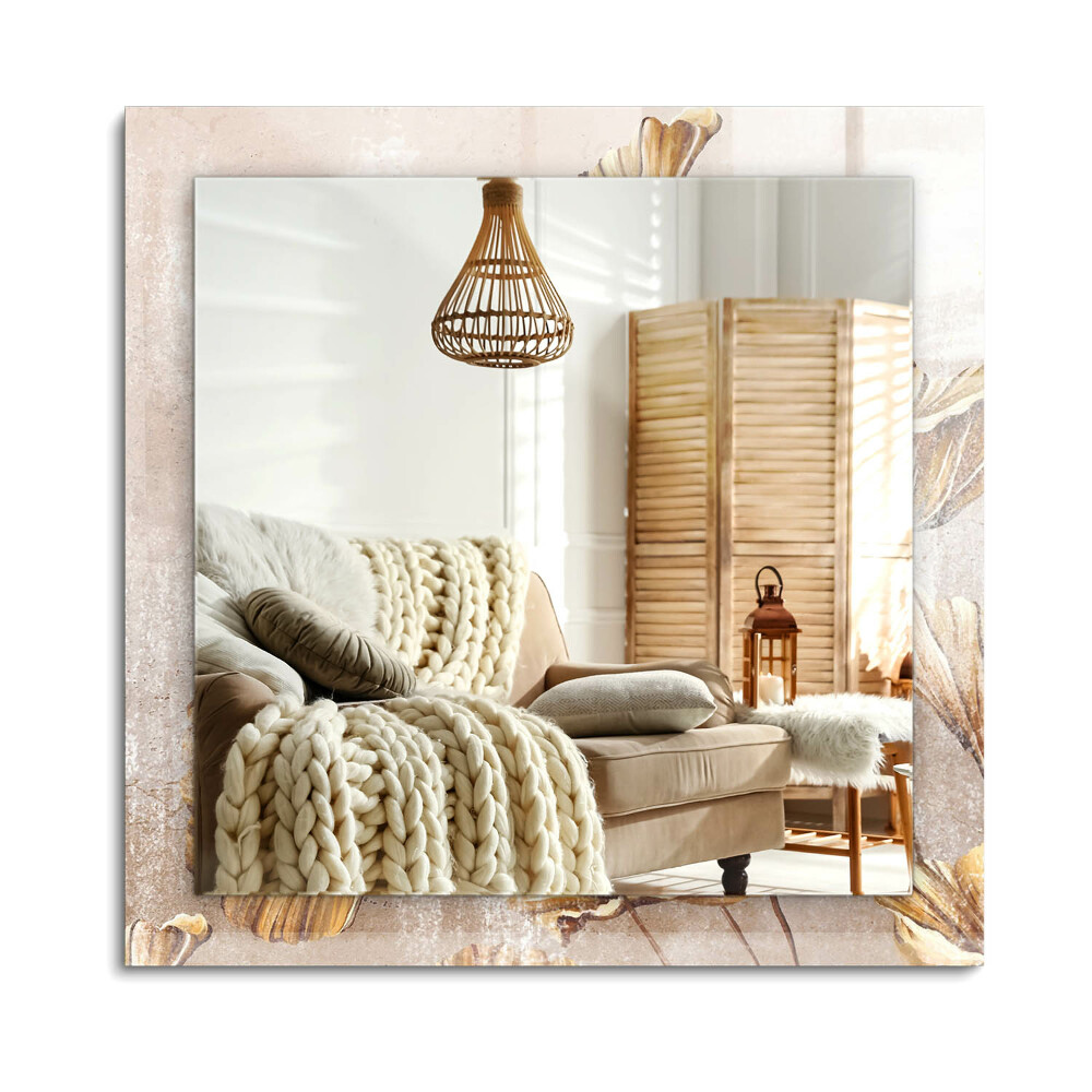 Obdélníkové dekorační zrcadlo na zeď Vintage květiny