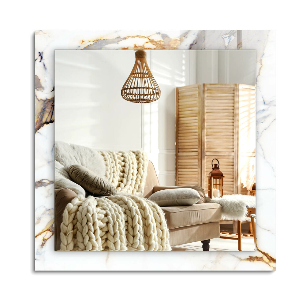 Obdélníkové dekorační zrcadlo Žilný mramor