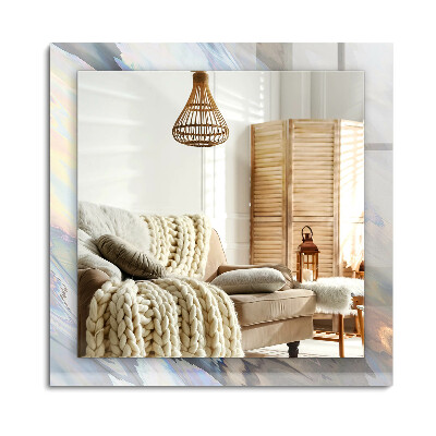 Obdélníkové dekorační zrcadlo na zeď Abstraktní barevné vzory