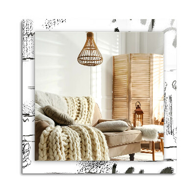 Obdélníkové dekorační zrcadlo na zeď Abstraktní moderní vzory