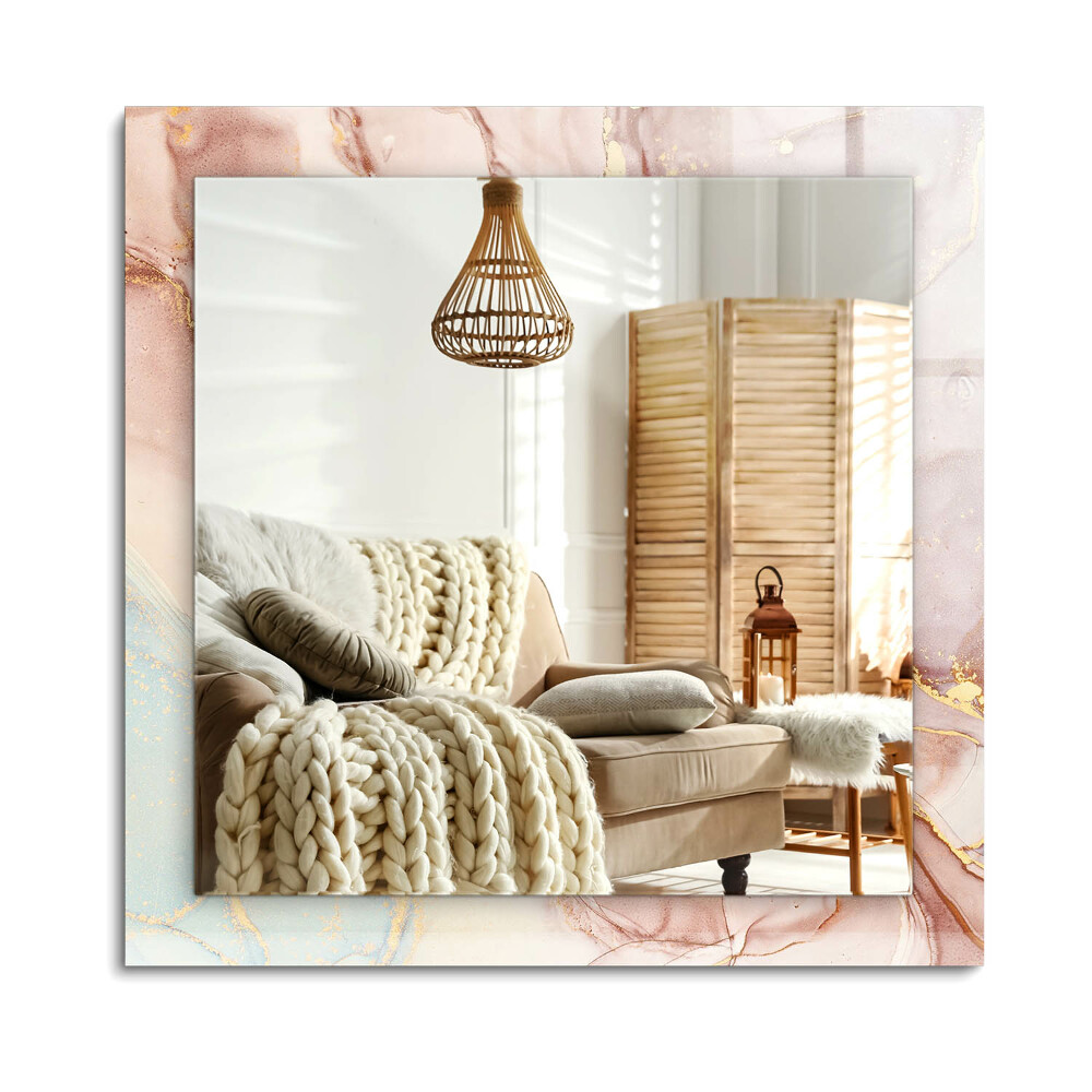 Obdélníkové dekorační zrcadlo na zeď Abstraktní akvarel umění