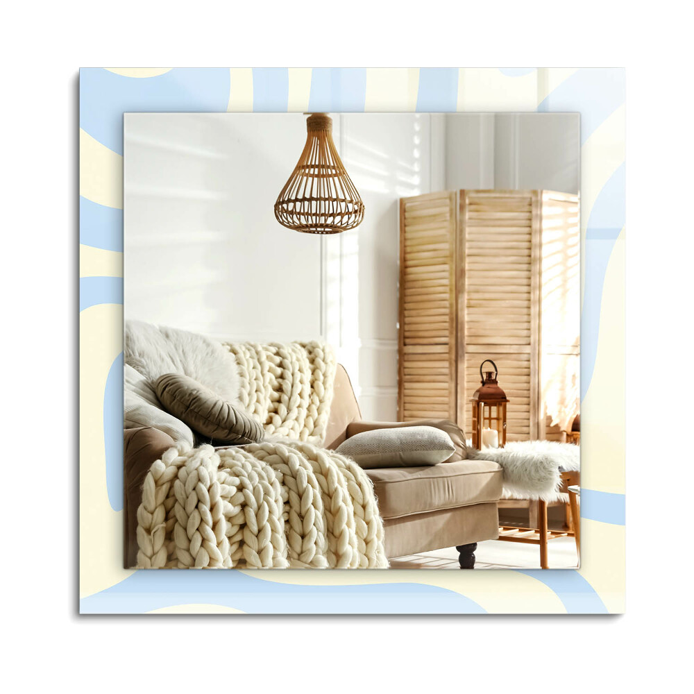 Obdélníkové dekorační zrcadlo Abstraktní vlnité vzory