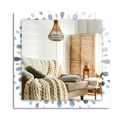 Obdélníkové dekorační zrcadlo na zeď Abstraktní vzor mandaly