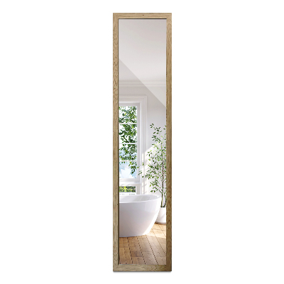 Stojací zrcadlo v barvě dubu