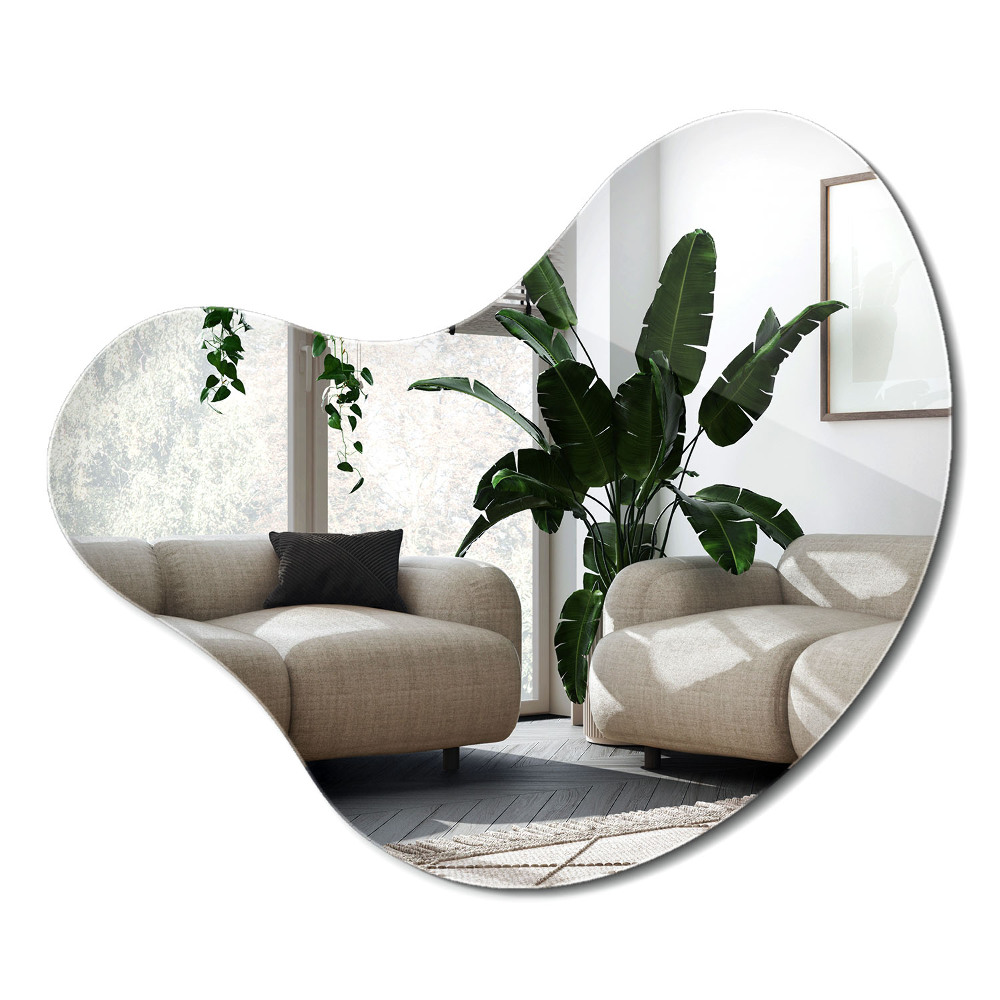 Nepravidelné zrcadlo jedinečná dekorace na zeď