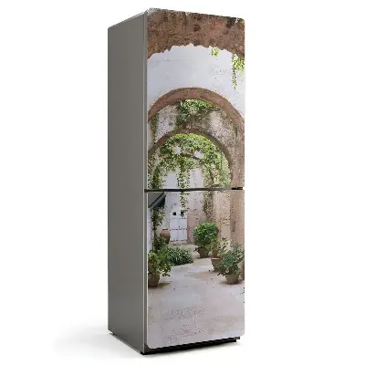 Magnet na ledničku Zelená cesta mezi rostlinami