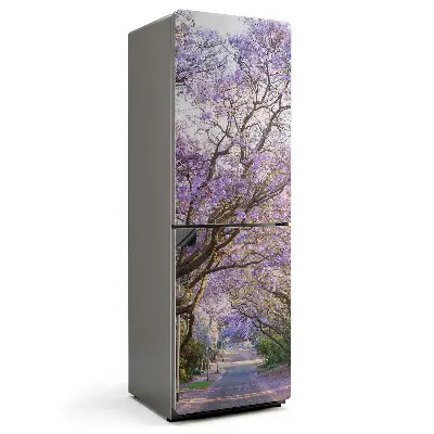 Magnet na ledničku Kvetoucí alej stromů