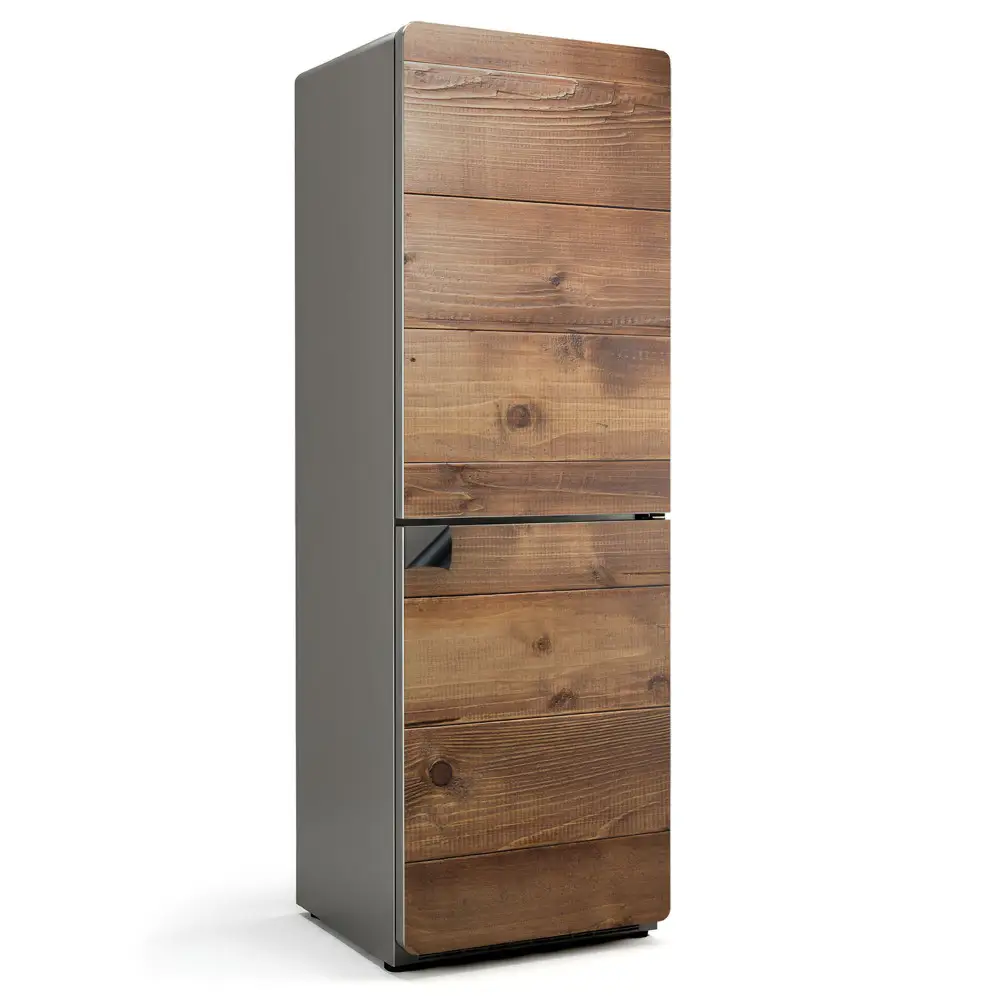 Magnet na ledničku Dřevěné panely v kompozici