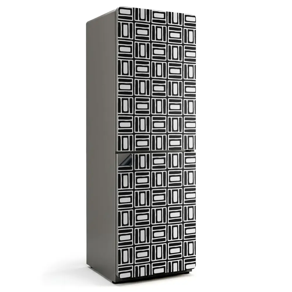 Magnet na ledničku Geometrický styl mřížkového vzoru