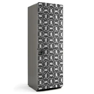 Magnet na ledničku Geometrický styl mřížkového vzoru