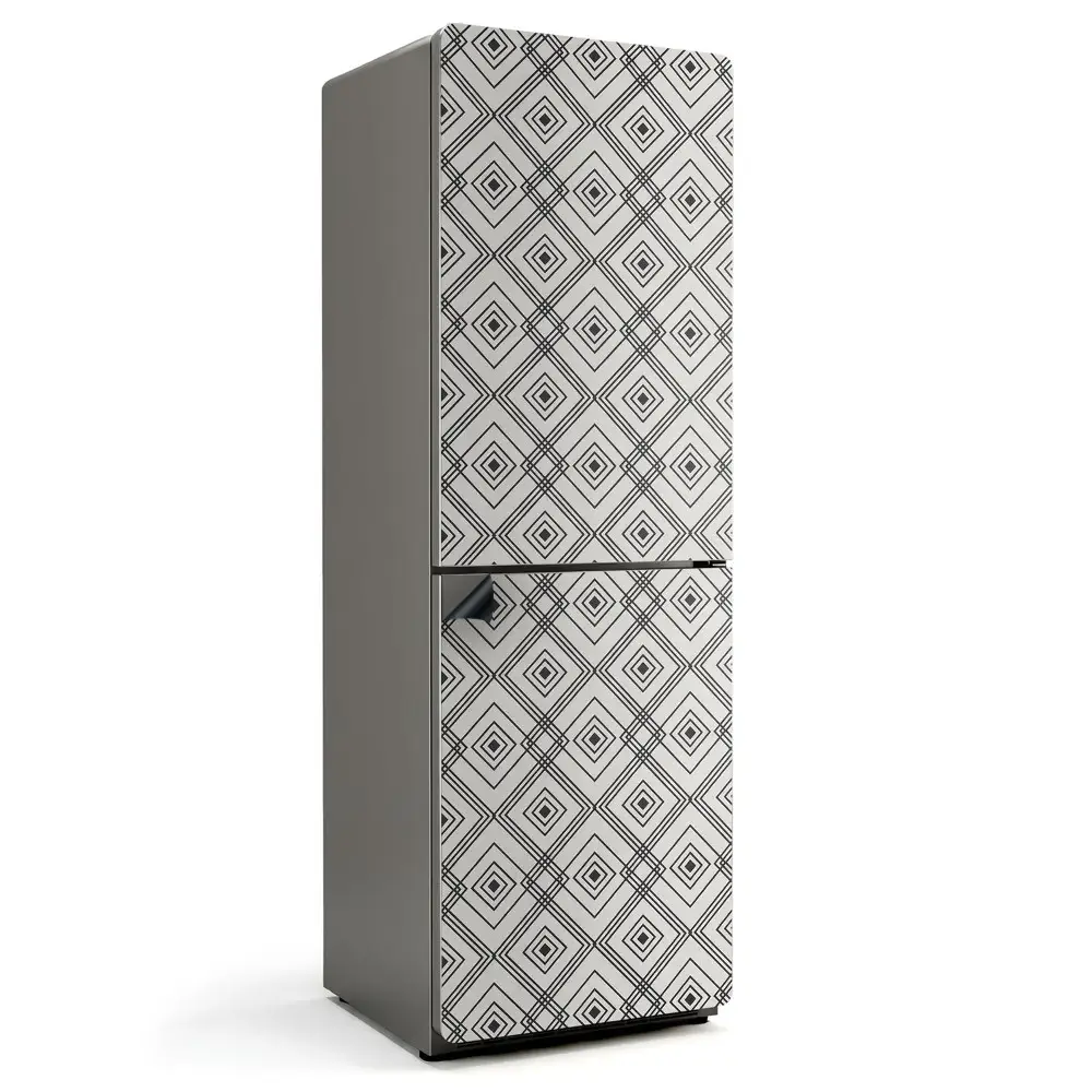 Magnet na ledničku Geometrický kosočtverečný vzor